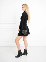Bessie London Studded Heart Crossbody Bag