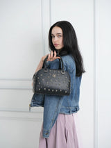 Bessie London Studded Boston Bag