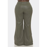 The Sang Plus Size Waist Button Up Long Pants