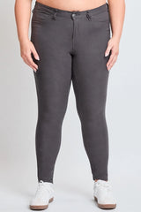 YMI Junior Plus Size Hyperstretch Skinny Pants - Smoke