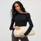 Urban Expressions Veronica Clutch Bag - Oatmilk