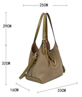 Bessie London Suede Shoulder Bag with Charm
