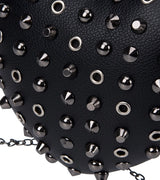 Bessie London Studded Heart Crossbody Bag