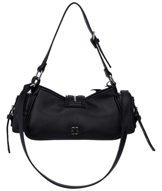 Bessie London Punk Buckle Baguette Bag
