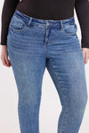 YMI Missy Plus High Rise Premium Stretch Bootcut Jeans - Medium Wash