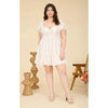 CURVE MARKET Plus Size Floral Short Sleeve Tiered Mini Dress