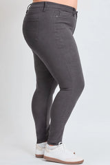 YMI Junior Plus Size Hyperstretch Skinny Pants - Smoke