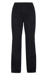 PrettyLittleThing Plus Black Flare Denim Jeans - Black