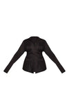 PrettyLittleThing Plus Asymmetric Cinched Shirt - Black