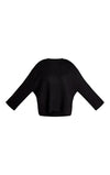 PrettyLittleThing Plus Thick Rib Crew Neck Oversized Jumper - Black