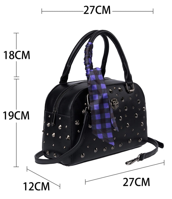 Bessie London Studded Boston Bag