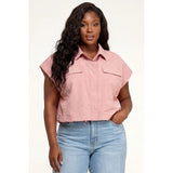 Black Pearl Clothing Plus City Shift Crop Top