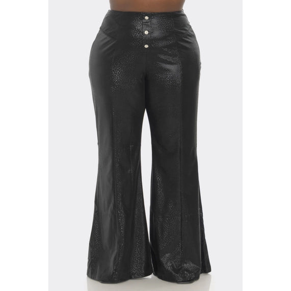 The Sang Plus Size Waist Button Up Long Pants