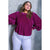 DORCAS Plus Velvet Long Sleeve Top - Orchid