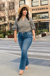 Lovervet by VERVET Plus Size High Rise Slim Bootcut Jeans - Paramount