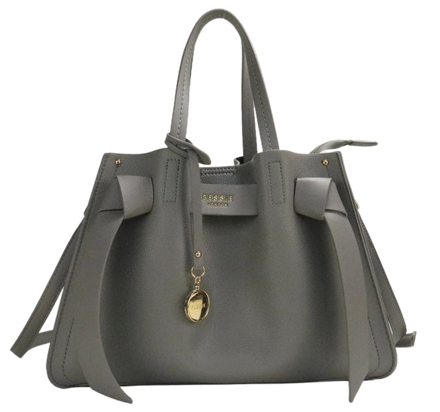 Bessie London Stylish Bow City Tote Bag