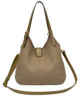 Bessie London Suede Shoulder Bag with Charm